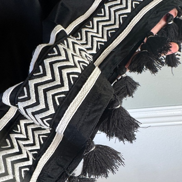 Cabana life Black Hooded swim cover up with Tassel Trim - Picture 5 of 10